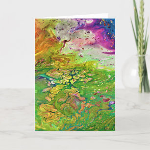 Cartão Abstrato Color Study 4, placa