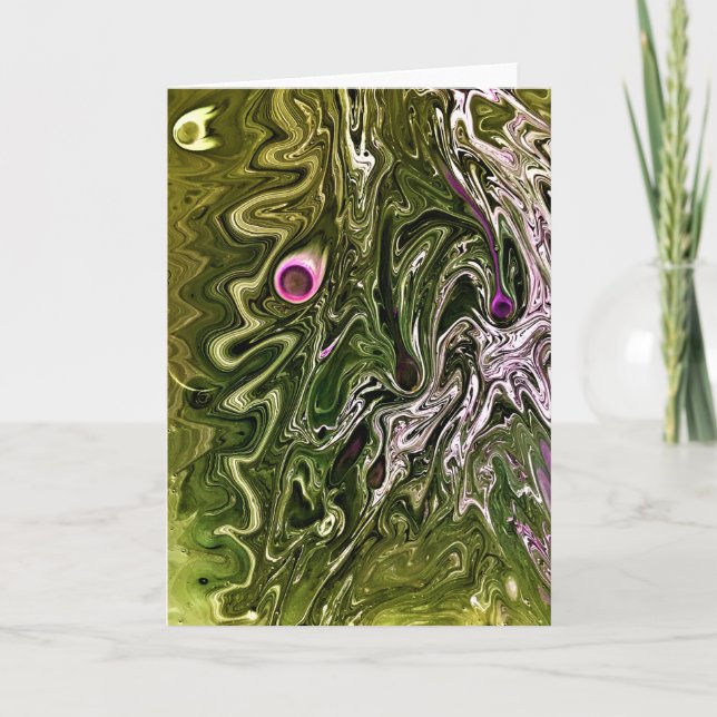 Cartão Abstrato Color Study 502, placa (Frente)