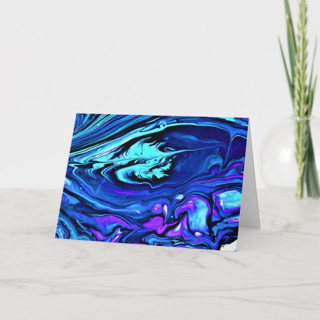 Cartão Abstrato Color Study 55, placa (Frente)