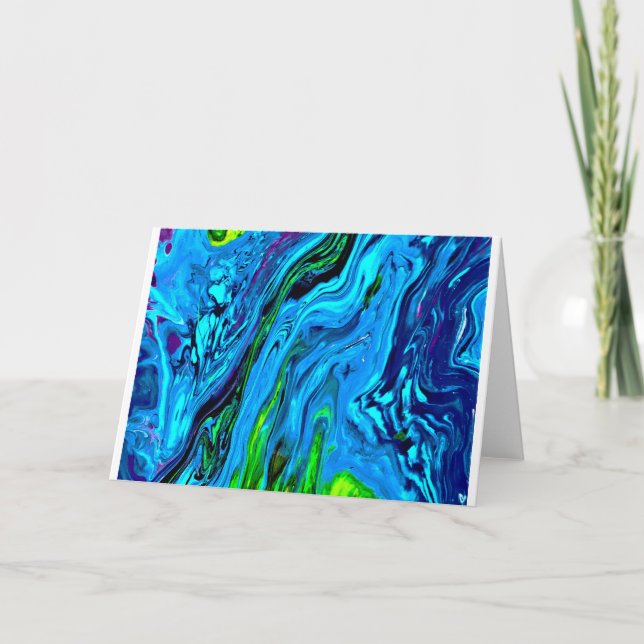 Cartão Abstrato Color Study 60, placa (Frente)