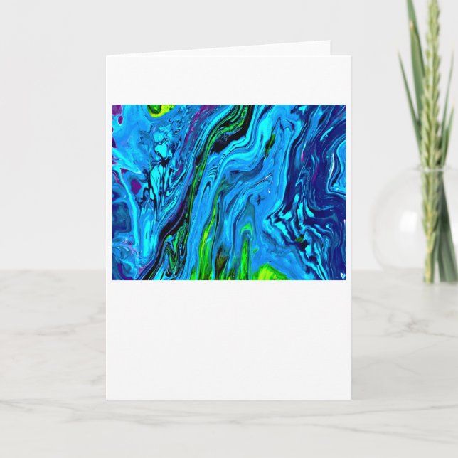 Cartão Abstrato Color Study 60, placa (Frente)