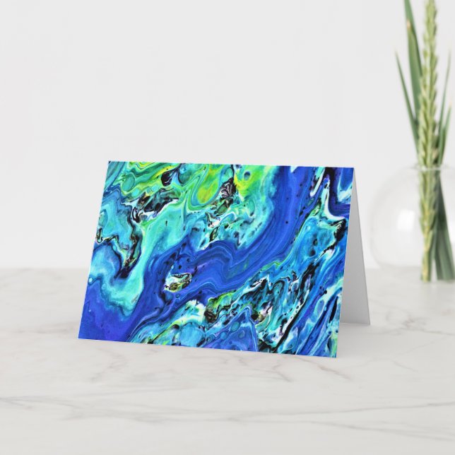 Cartão Abstrato Color Study 66, placa (Frente)