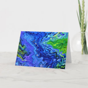 Cartão Abstrato Color Study 68, placa