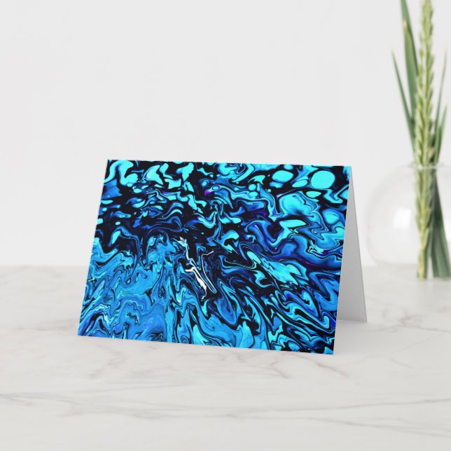 Cartão Abstrato Color Study 69, placa (Frente)