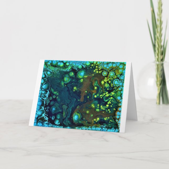 Cartão Abstrato Color Study 6, Card (Frente)