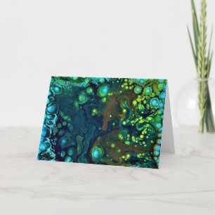 Cartão Abstrato Color Study 6, placa