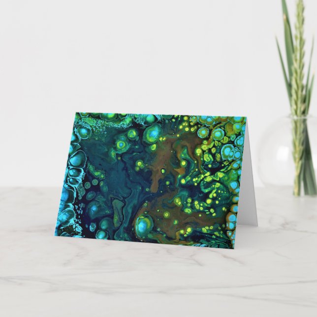 Cartão Abstrato Color Study 6, placa (Frente)