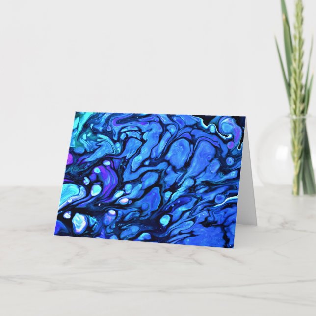 Cartão Abstrato Color Study 73, placa (Frente)