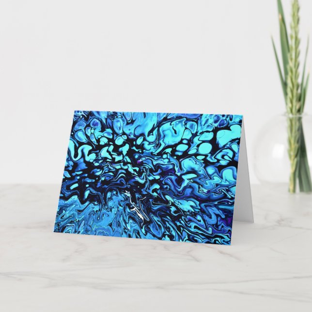 Cartão Abstrato Color Study 74, placa (Frente)