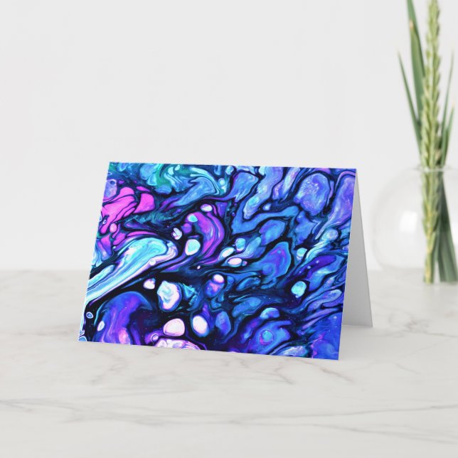 Cartão Abstrato Color Study 75, placa (Frente)