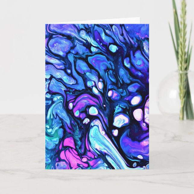 Cartão Abstrato Color Study 75, placa (Frente)