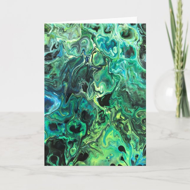 Cartão Abstrato Color Study 82, placa (Frente)