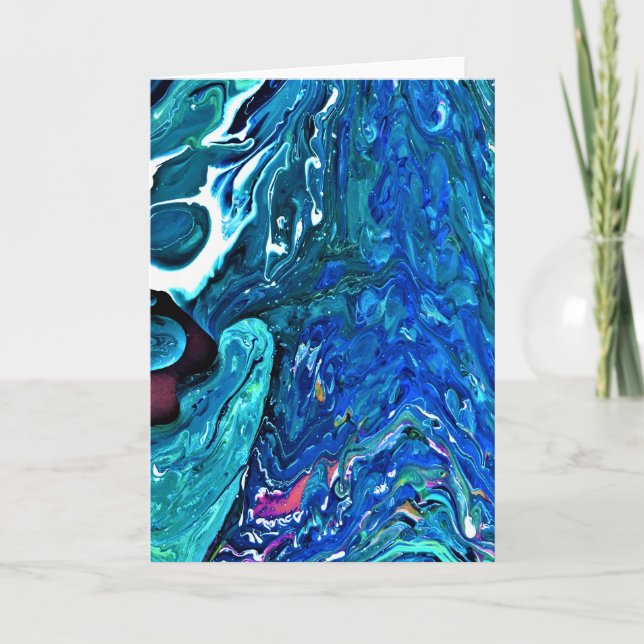 Cartão Abstrato Color Study 83, placa (Frente)