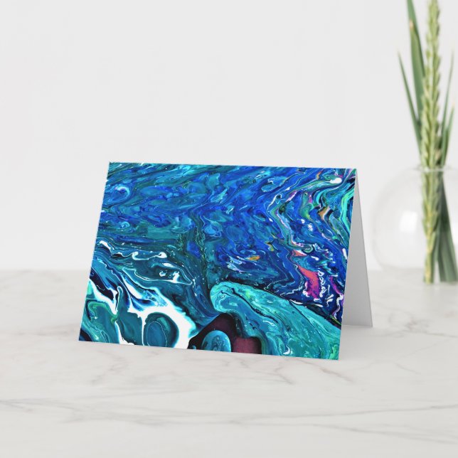 Cartão Abstrato Color Study 83, placa (Frente)