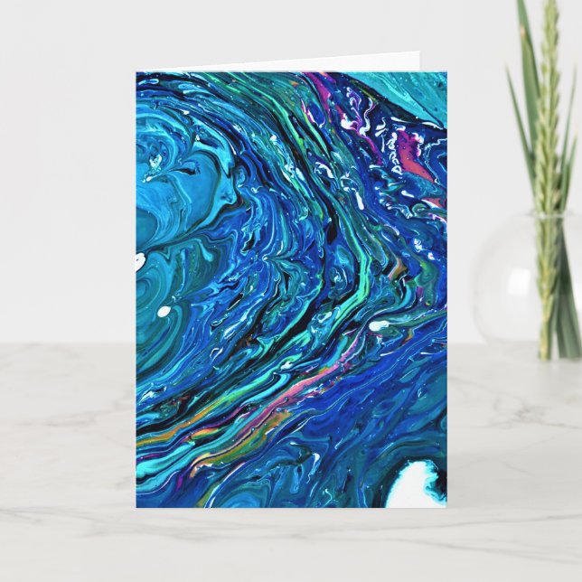 Cartão Abstrato Color Study 84, placa (Frente)