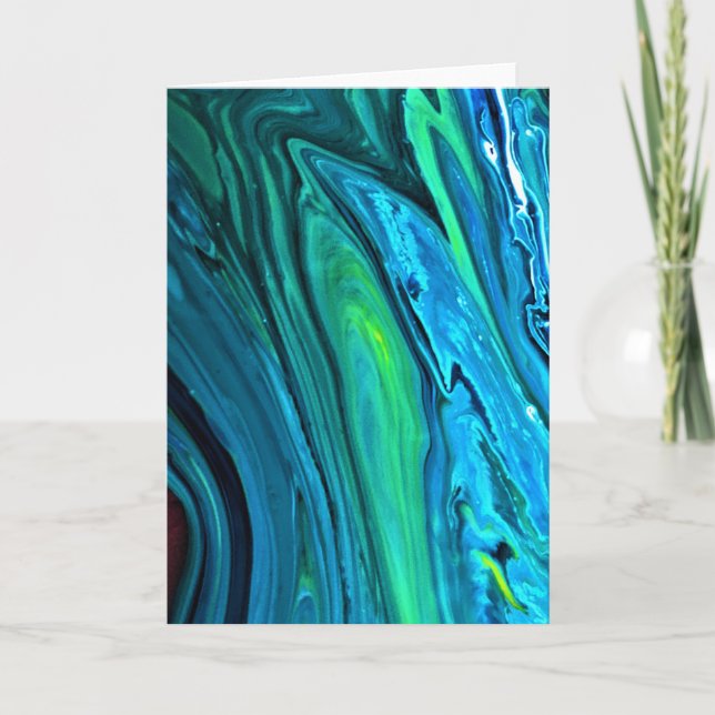 Cartão Abstrato Color Study 86, placa (Frente)