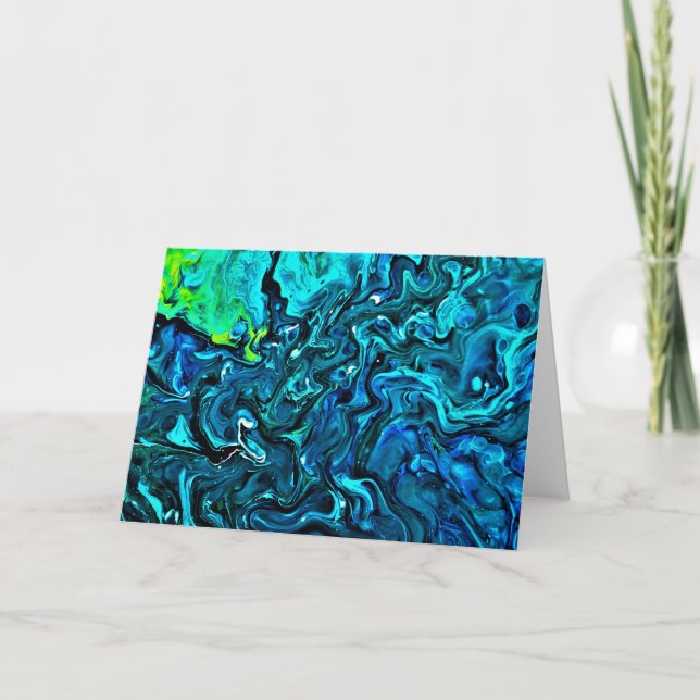 Cartão Abstrato Color Study 87, placa (Frente)