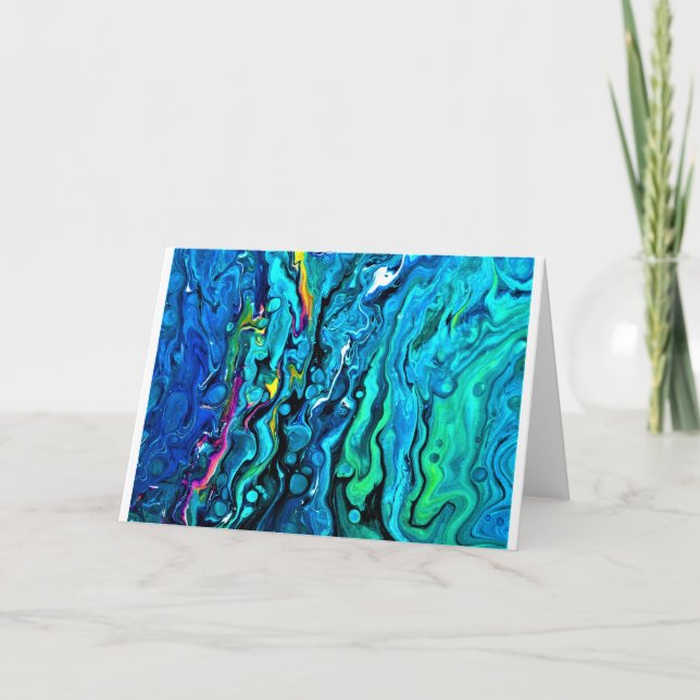 Cartão Abstrato Color Study 88, Card (Frente)