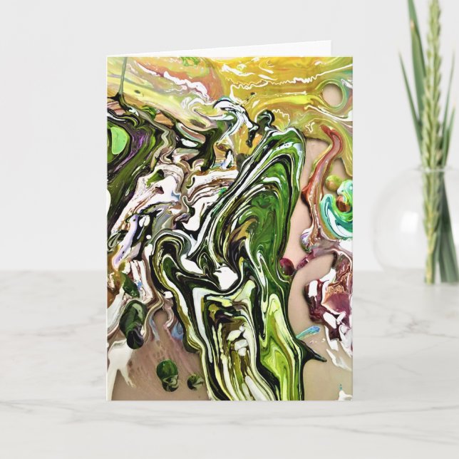 Cartão Abstrato Color Study 8, placa (Frente)