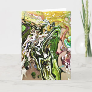 Cartão Abstrato Color Study 8, placa