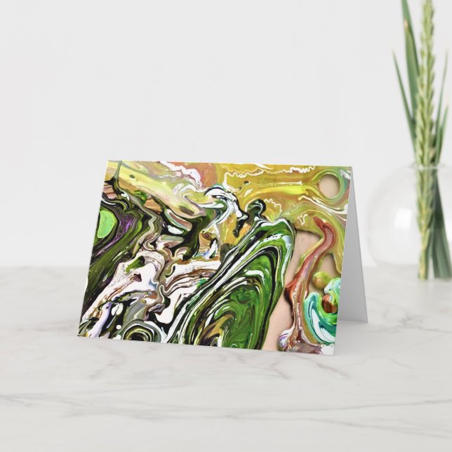 Cartão Abstrato Color Study 8, placa (Frente)