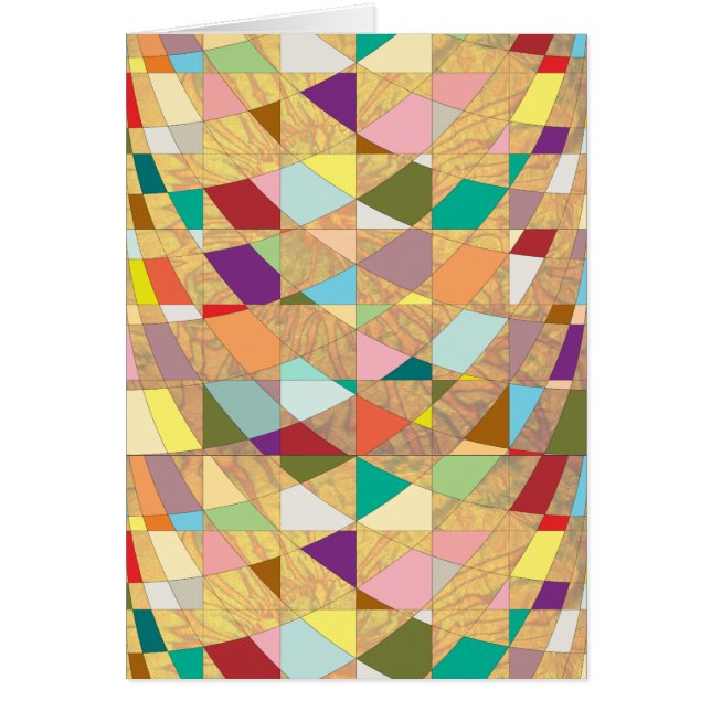 Cartão Abstrato Cores Sun Burst (Frente)