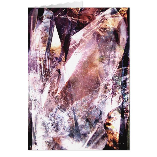 Cartão Abstrato cristalino 4 (Frente)