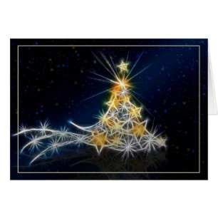 Cartão Abstrato de Árvore Natal