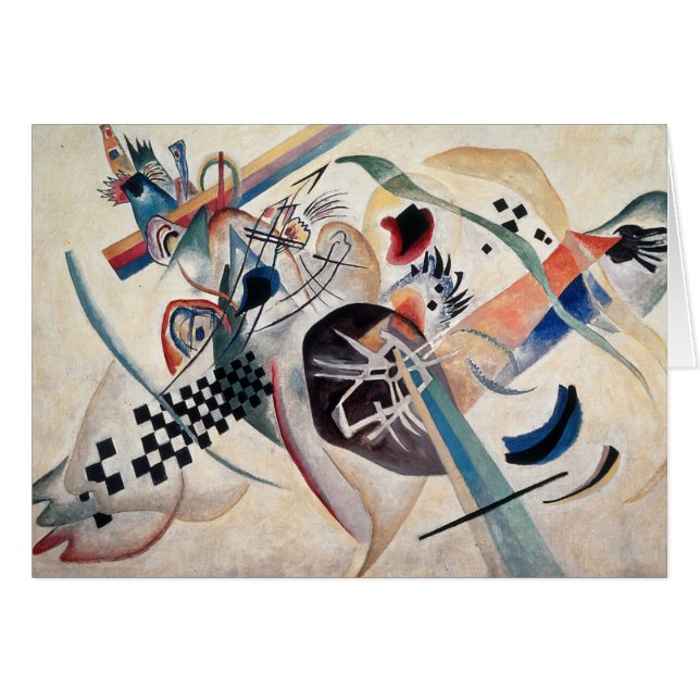 Cartão Abstrato de composição Kandinsky (Frente Horizontal)