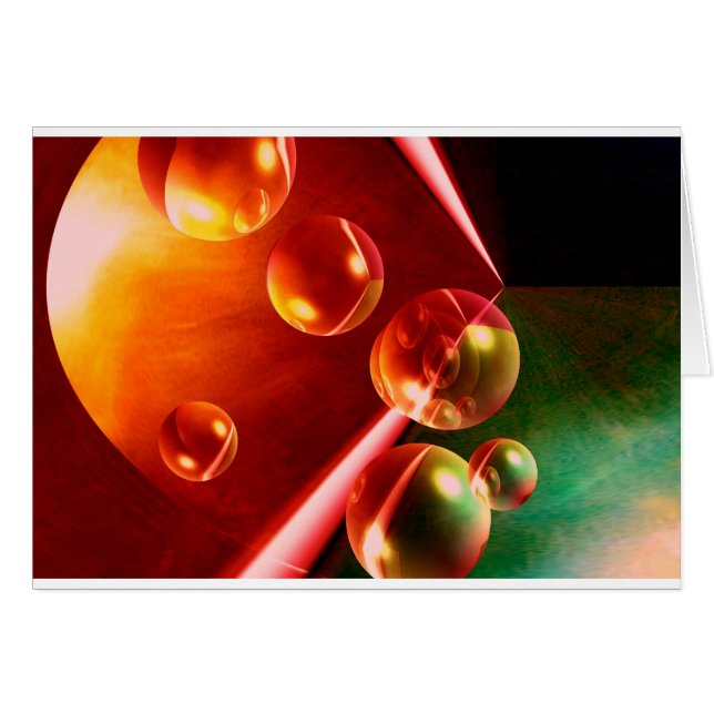 Cartão Abstrato de Contemporâneo por Serdar Hizli (Frente Horizontal)