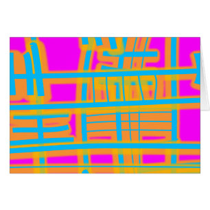 Cartão abstrato de "Linhas de Comunicação"