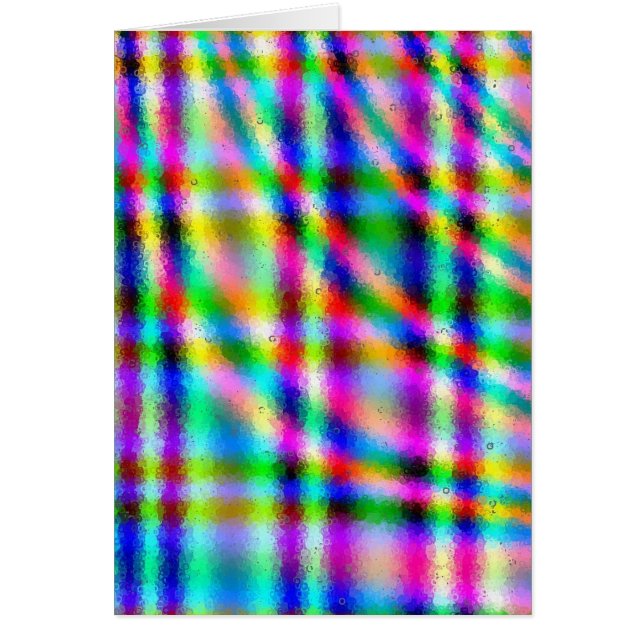 Cartão Abstrato de Neon Lines e Círculos (Frente)