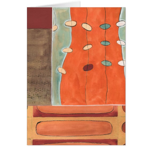 Cartão Abstrato de Ovos por Erica J Vess (Frente)