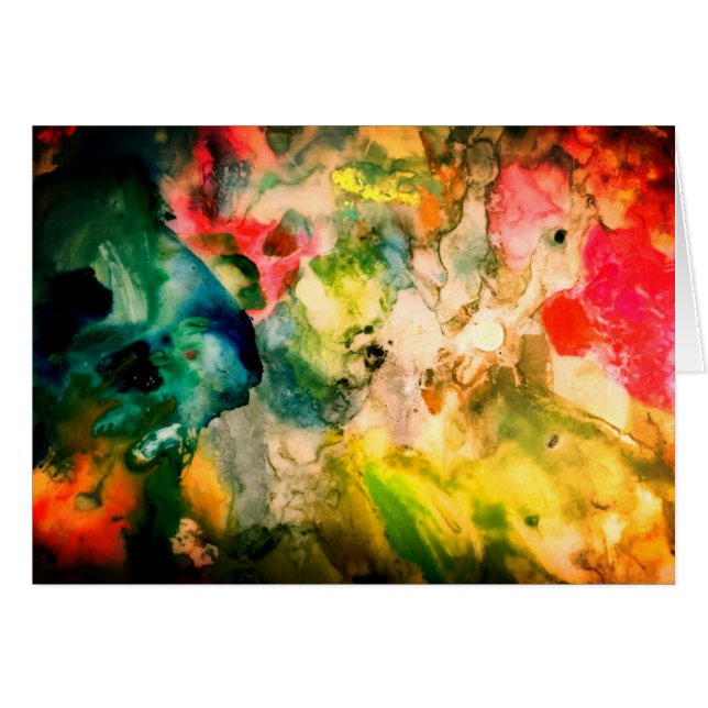 Cartão Abstrato de paleta (Frente Horizontal)