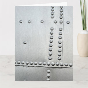 Cartão Abstrato de Pele de Aeronaves de Alumínio