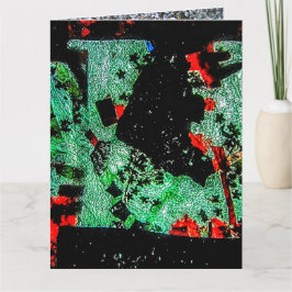 Cartão Abstrato de plástico com placa de verdinho dobrada