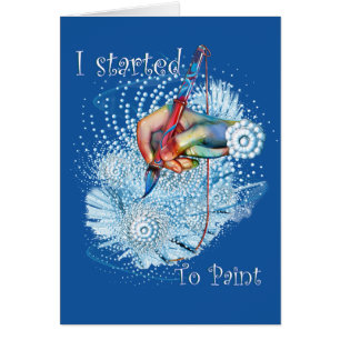 Cartão Abstrato de vibração azul