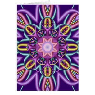Cartão abstrato decorativo em cores na moda