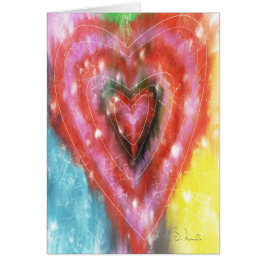 Cartão abstrato do coração