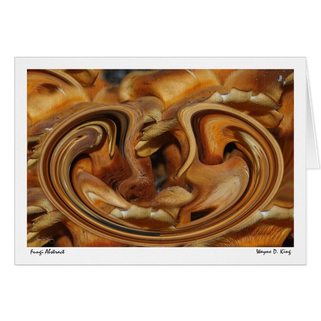 Cartão Abstrato dos fungos (Frente Horizontal)