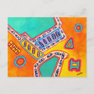 Cartão abstrato dos sonhos animais