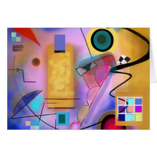 Cartão abstrato e jazzístico