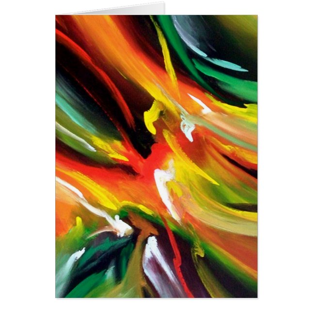 Cartão Abstrato Expressionismo (Frente)