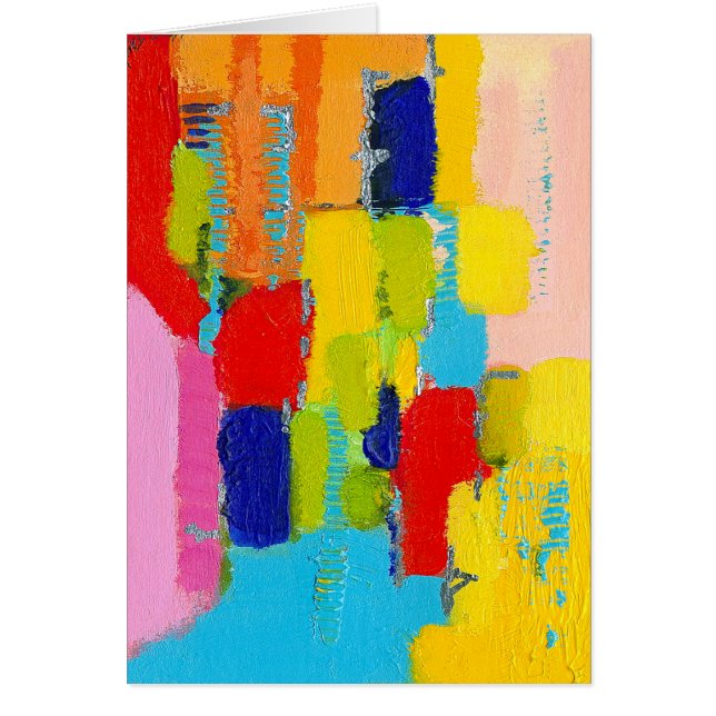 Cartão Abstrato Fantastico Pintura de Kris Taylor (Frente)