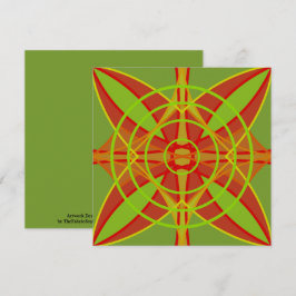 Cartão Abstrato Geométrico de Design de Cores de outono