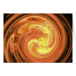 Cartão Abstrato Laranja