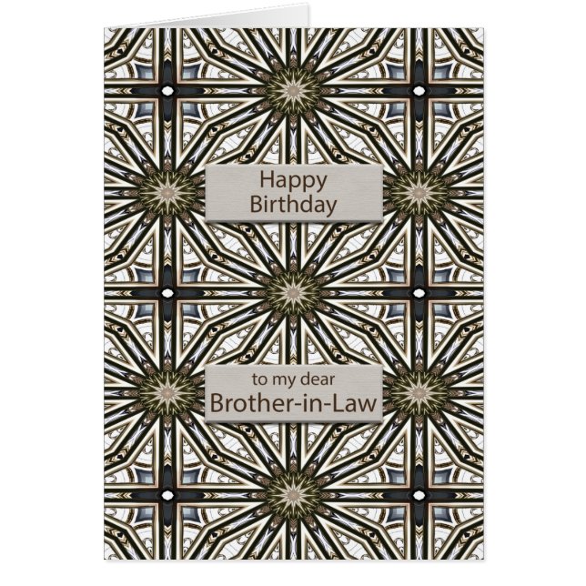 Cartão Abstrato Mandala Design (Frente)