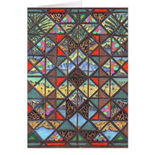 Cartão Abstrato mundos