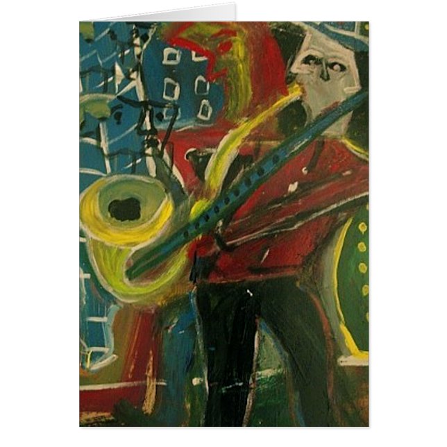 Cartão Abstrato Music (Frente)