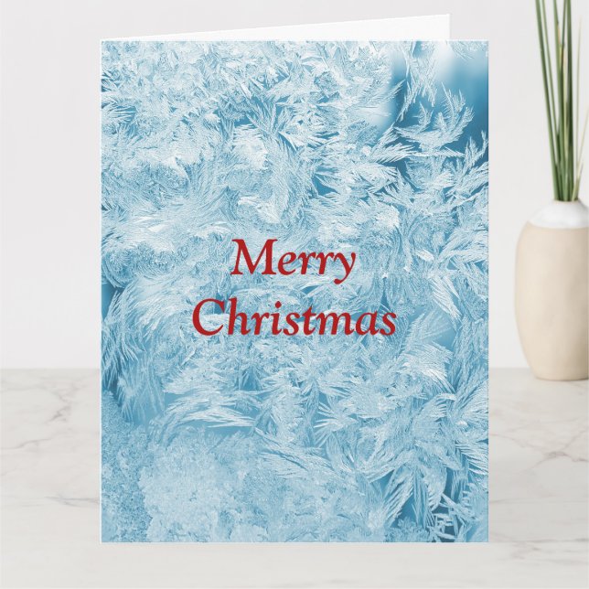 Cartão Abstrato, penas e flocos de neve (Frente)